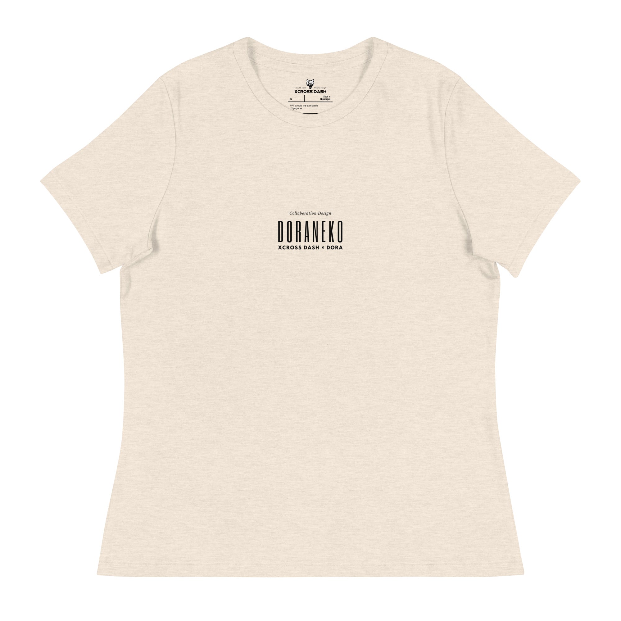 XCROSS DASH×DORANEKO COLLAB DESIGN TYPE-A | Women's Relaxed T-Shirt | 3colors